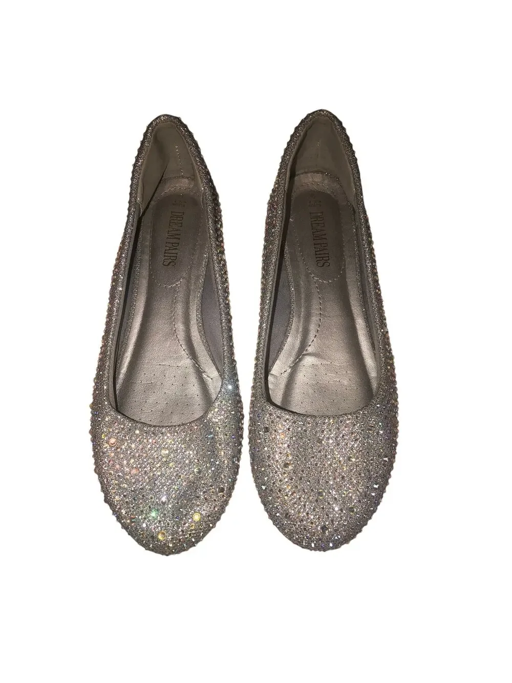 Dream Pairs Rhinestone Ballet Flats Size 9 Sparkly Shoe Wedding Fairy Whimsigoth